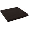 vidaXL Stenska polica temno rjava 40x40x(2-4) cm trdna hrastovina