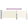 vidaXL Zložljiva stranska tenda za teraso 80x300 cm krem