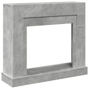 vidaXL Okvir za kamin betonsko siva 100x30x87,5 cm inženirski les