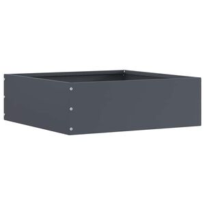 vidaXL Robovi trave 40 x 40 x 13 cm Jeklo Antracit