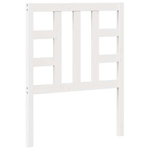 vidaXL Posteljno vzglavje belo 81x4x100 cm trdna borovina