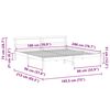 vidaXL Konstrukcija postelje Rjava 180 x 200 cm Masivno borovo les
