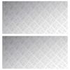 vidaXL Stopnice Pravokotna 2 pcs srebrna 100 x 50 cm Aluminij