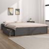 vidaXL Posteljni okvir s predali siv 120x200 cm