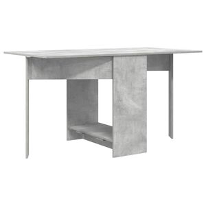 vidaXL Jedilna miza 138 x 70 x 73,5 cm Inženirski les Betonsko siva