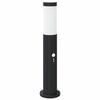 vidaXL Stebriček s senzorjem 50 cm nerjaveče jeklo IP44
