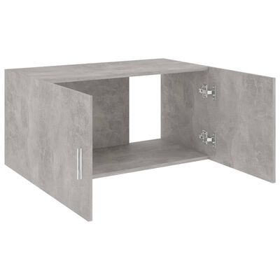 vidaXL Stenska omarica betonsko siva 80x39x40 cm iverna plošča