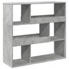 vidaXL Knjižna omara/pregrada betonsko siva 100x33x94,5 cm