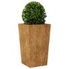 vidaXL Garden Planters 2 kosa 45x45x75 cm Weathering Steel