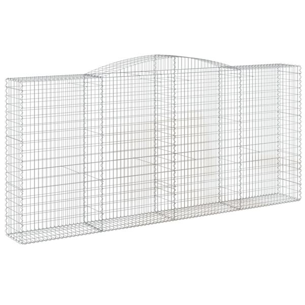 vidaXL Obokane gabion ko&scaron;are 5 kosov 400x50x180/200cm pocinkano železo