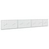 vidaXL Gabion z 3,5 mm žico in 5x10 cm mrežo 350x10x50 cm