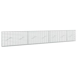 vidaXL Gabion z 3,5 mm žico in 5x10 cm mrežo 350x10x50 cm
