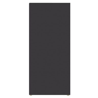vidaXL Stranska omarica siva 97x32x72 cm iverna plošča