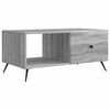vidaXL Klubska miza Siva Sonoma 90 x 50 x 40 cm Inženirski les