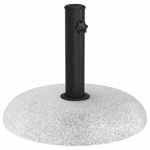 vidaXL Podstavek za senčnik 20.9 kg Svetlo siva Beton Okrogla
