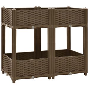 vidaXL Visoka greda 80x40x71 cm polipropilen