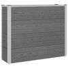 vidaXL Vrtna visoka greda Siva 100 x 30 x 82 cm WPC in aluminij