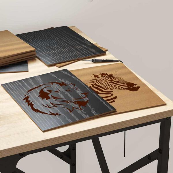 vidaXL Dekorativni paneli 12 pcs Črni hrast 21 x 30 x 0.3 cm