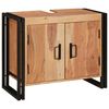 vidaXL Omarica za umivalnik Rjava 71 x 33 x 58 cm Masiven les akacije