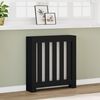vidaXL Pokrov za radiator črn 78x20x82 cm inženirski les