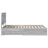 vidaXL Konstrukcija postelje Siva Sonoma 120 x 200 cm Konstruiran les