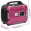 vidaXL Prenosni bencinski generator 1880 W 4-taktni