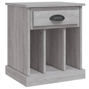 vidaXL Nočna omarica Siva sonoma 43x36x50 cm