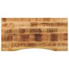 vidaXL Mizna plo&scaron;ča ukrivljena 140x60x2,5 cm trden mangov les