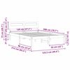 vidaXL Konstrukcija postelje Bela 120 x 200 cm Masivno borovo les