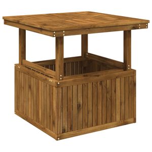 vidaXL Naravna 80,5 x 80 x 75/44,5 cm