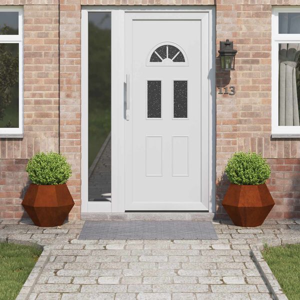 vidaXL Cvetlično korito 2 pcs Rjav 50 x 50 x 40 cm