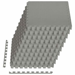 vidaXL Preproge 40 kos Siva 14,4 m&sup2; EVA pena