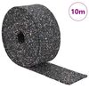vidaXL Guma granulatna preproga Črna 1000 x 8 x 0,6 cm Guma