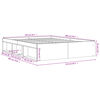 vidaXL Posteljni okvir siva sonoma 140x200 cm