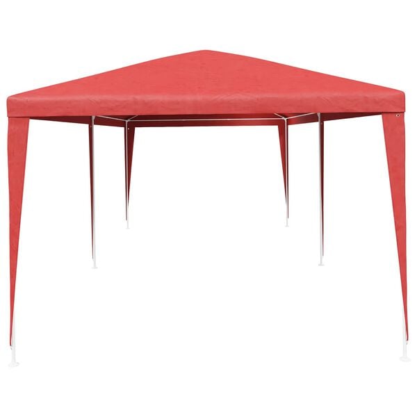 vidaXL Zabavni &scaron;otor Rdeča 600 x 300 x 255 cm PE in jeklo