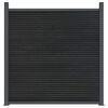 vidaXL Ograjni panel siv 353x186 cm WPC