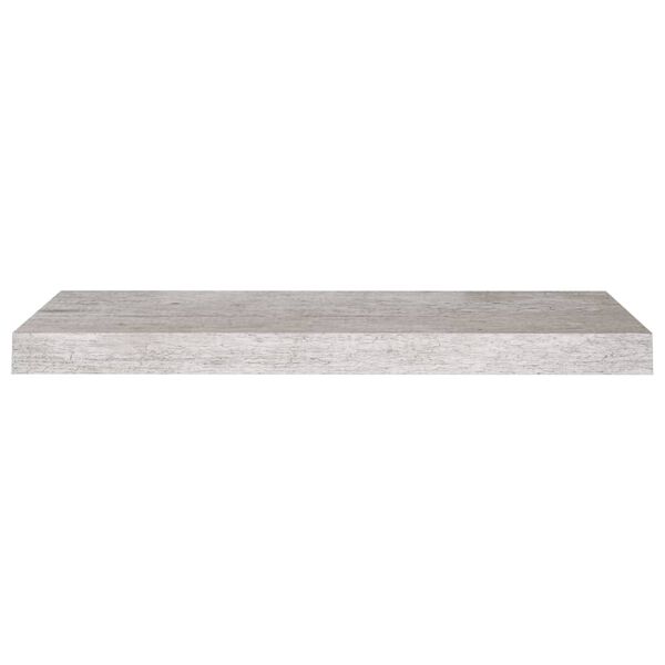 vidaXL Stenska polica betonsko siva 60x23,5x3,8 cm MDF