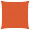 vidaXL Senčno jadro 160 g/m&sup2; oranžno 2x2 m HDPE