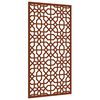 vidaXL Vrtna stenska dekoracija 105x55 cm corten jeklo mavra