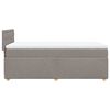 vidaXL Box spring postelja z vzmetnico taupe 100x200 cm blago