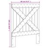 vidaXL Vzglavje 80x104 cm trdna borovina