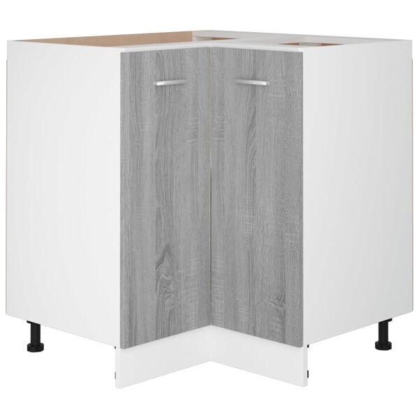 vidaXL Kuhinjska omarica “Lyon” siva sonoma 75,5x75,5x81,5cm