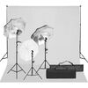 vidaXL Komplet za foto studio z lučmi in ozadjem