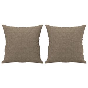 vidaXL Okrasna blazina 2 kosa taupe 40x40 cm blago