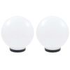 vidaXL LED okrogle svetilke 2 kosa krogla 25 cm PMMA