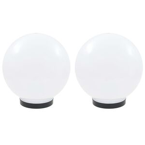 vidaXL LED okrogle svetilke 2 kosa krogla 25 cm PMMA