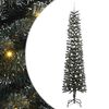 vidaXL Umestno božično drevo Zelena 240 cm PVC, plastika in jeklo