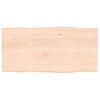 vidaXL Mizna plo&scaron;ča 80x40x(2-4) cm neobdelana hrastovina naraven rob