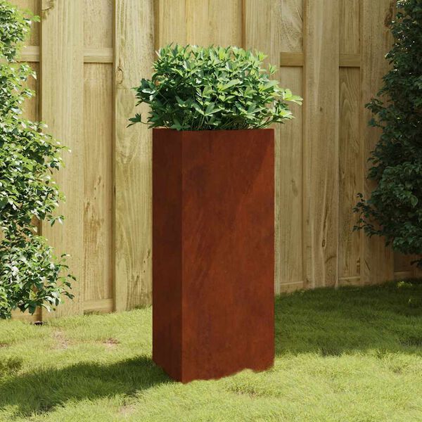 vidaXL Vrtno korito 40x34,5x75 cm corten jeklo
