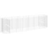 vidaXL Visoka greda gabion pocinkano železo 400x100x100 cm